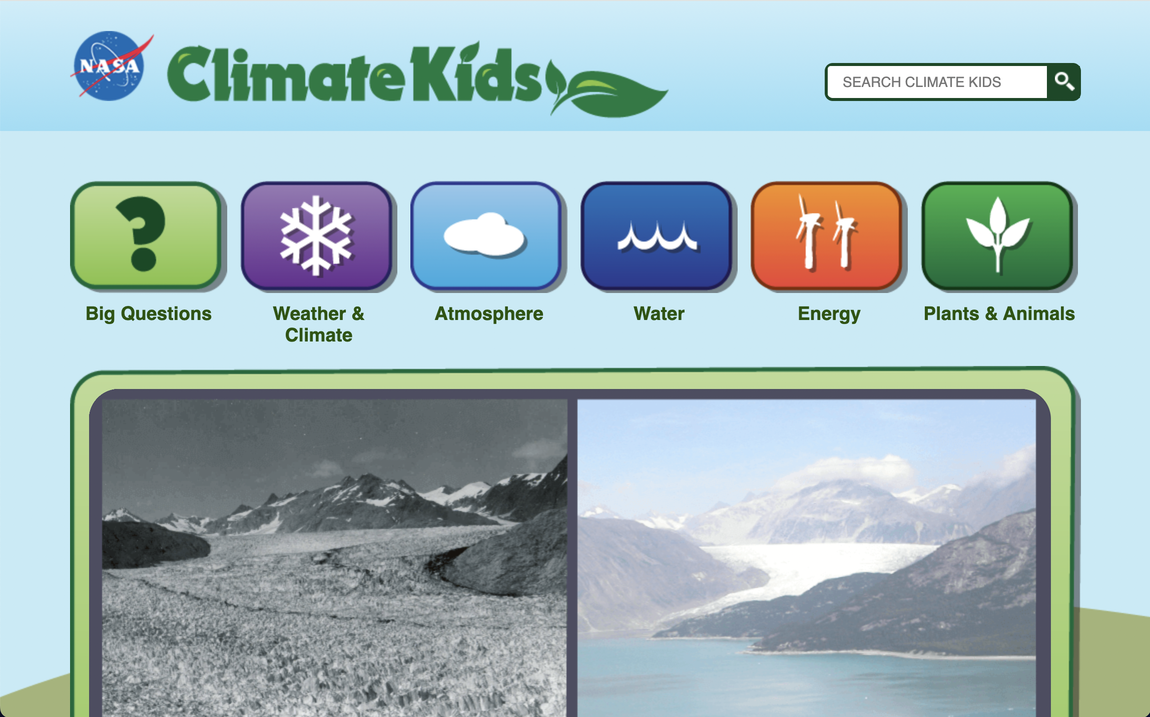 Nasa kids homepage